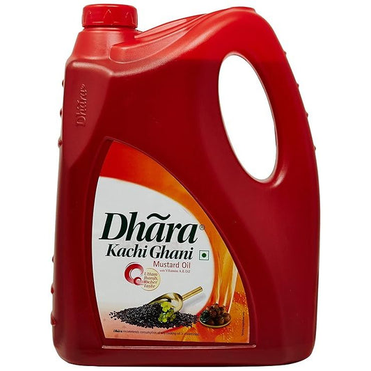 Dhara Kachi Ghani Mustard Oil (5 L) : 4.55 kg