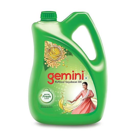 Gemini Soyabean Oil Jar : 5 Litres