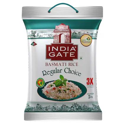 India Gate Regular Choice Basmati Rice : 5 kgs