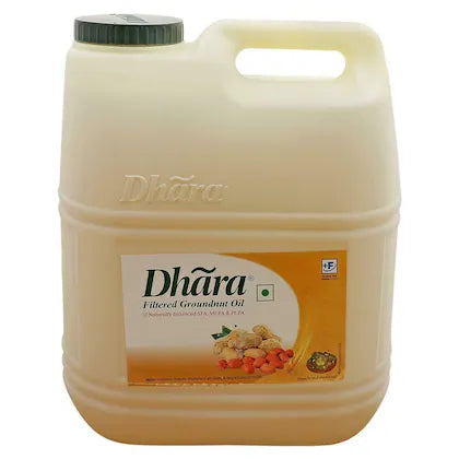 Dhara Filtered Groundnut Oil : 15 Litres